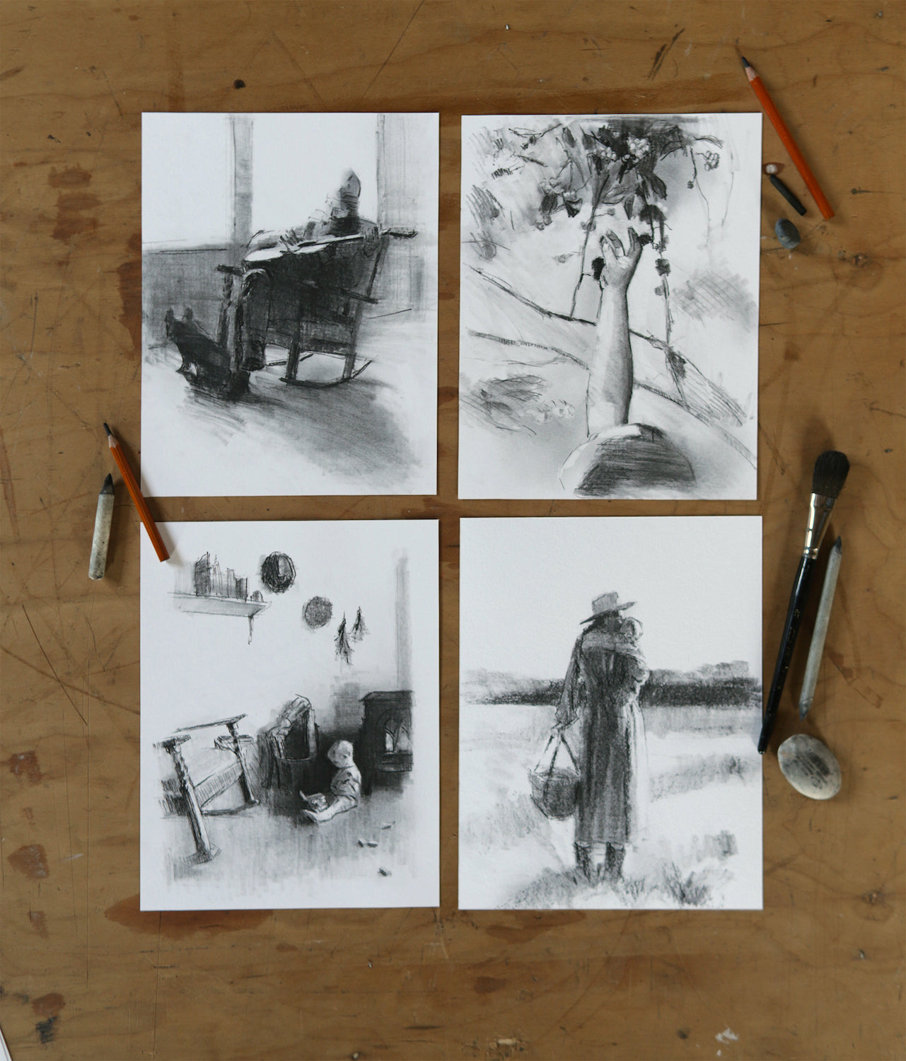 Fearless Mother (charcoal)